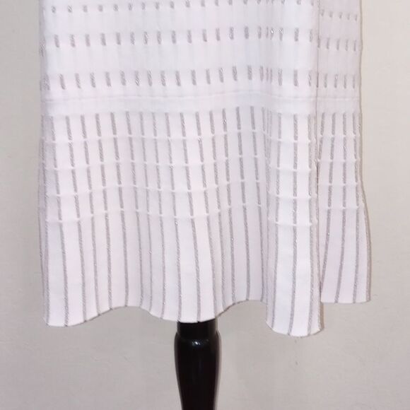 Ted Baker London RELIOA Flippy Metallic Jacquard Pink Dress Size 12 / 14 USA - 5 - Picture 9 of 16